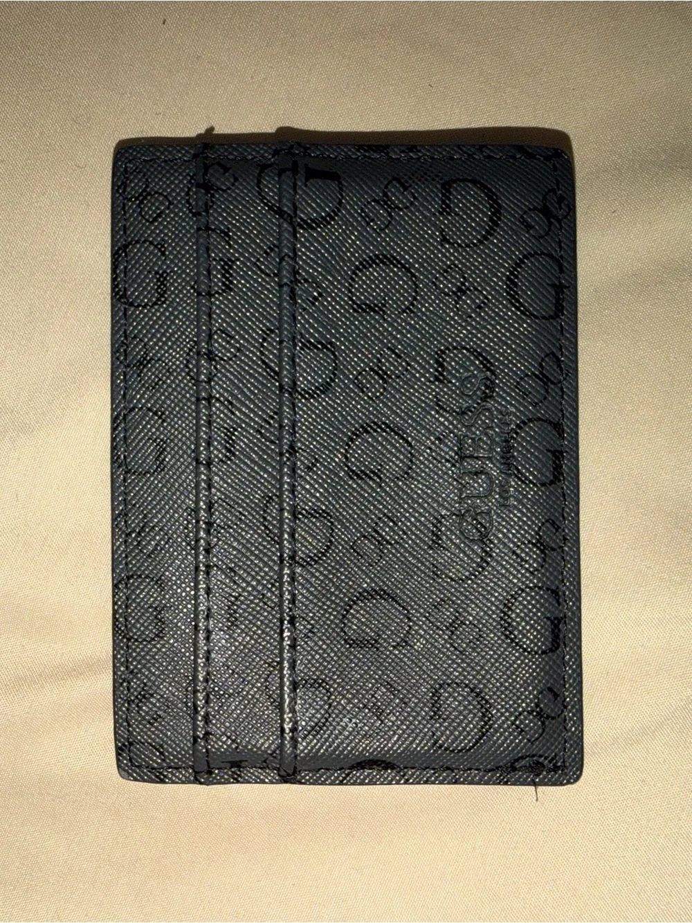 G by Guess Black Monogram Card Holder